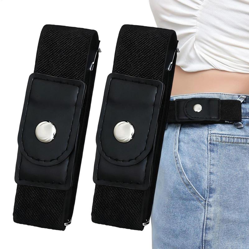 Women Formal Wear Belt - Elastic No Buckle Belt Adjustable Waistband