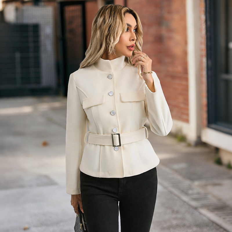 Women White Mock Neck Belted J - đánh giá và giá Women Formal Wear Belt