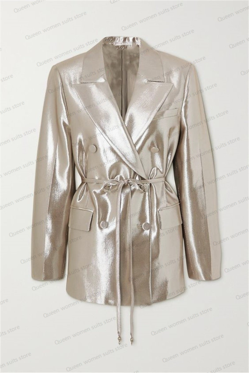 Shiny Satin Wedding Women Suit - đánh giá và giá Women Formal Wear Belt