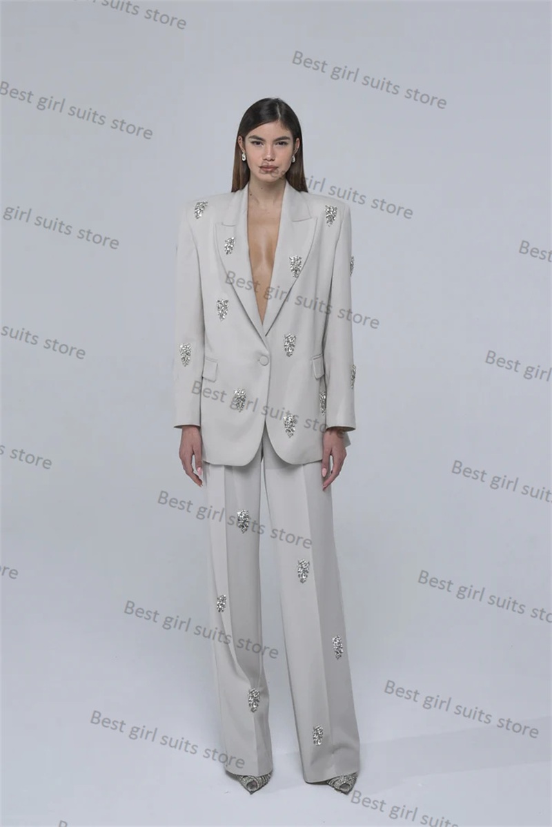 2 Piece Formal Women Suit Pant - đánh giá và giá Tailored Trouser Wide
