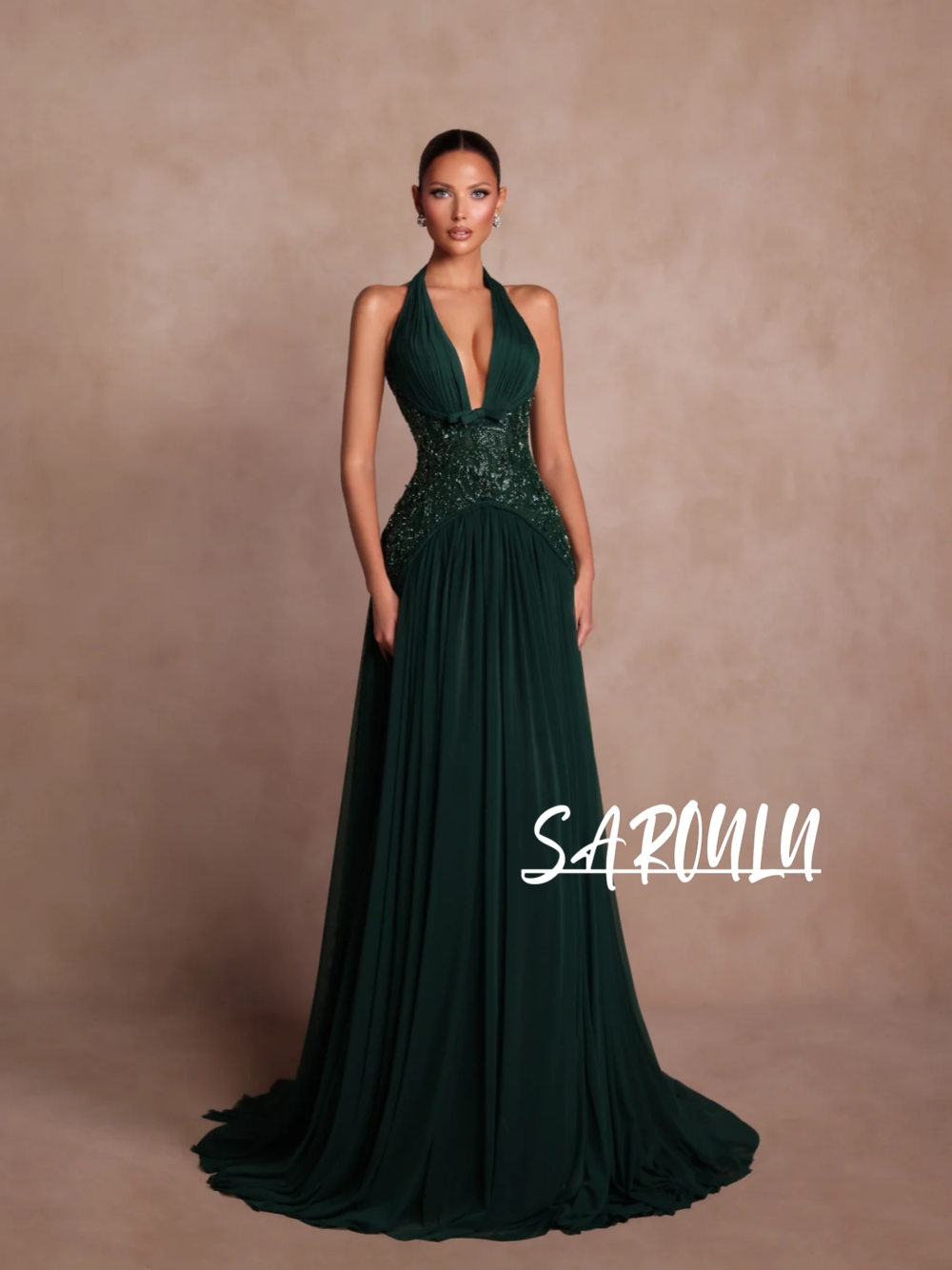 Plus Size Green A Line Evening - đánh giá và giá Formal Gala Wear Women