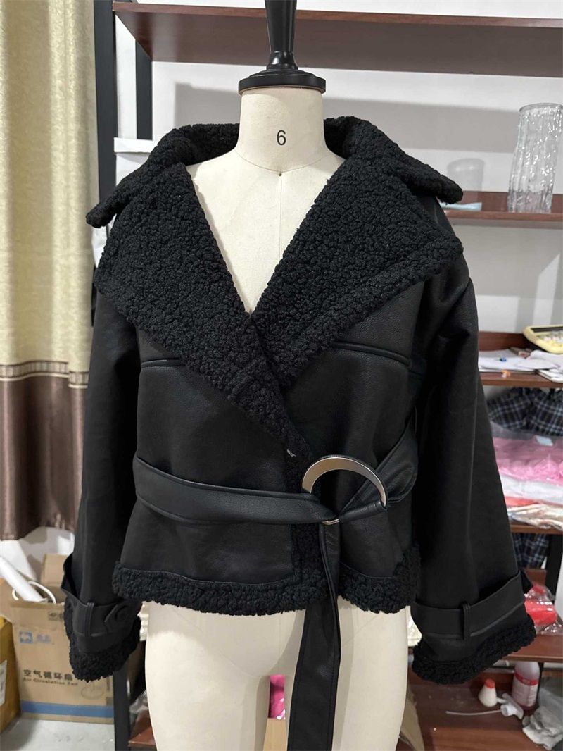 PU Leather Fur Black Women Jac - đánh giá và giá Women Formal Wear Belt