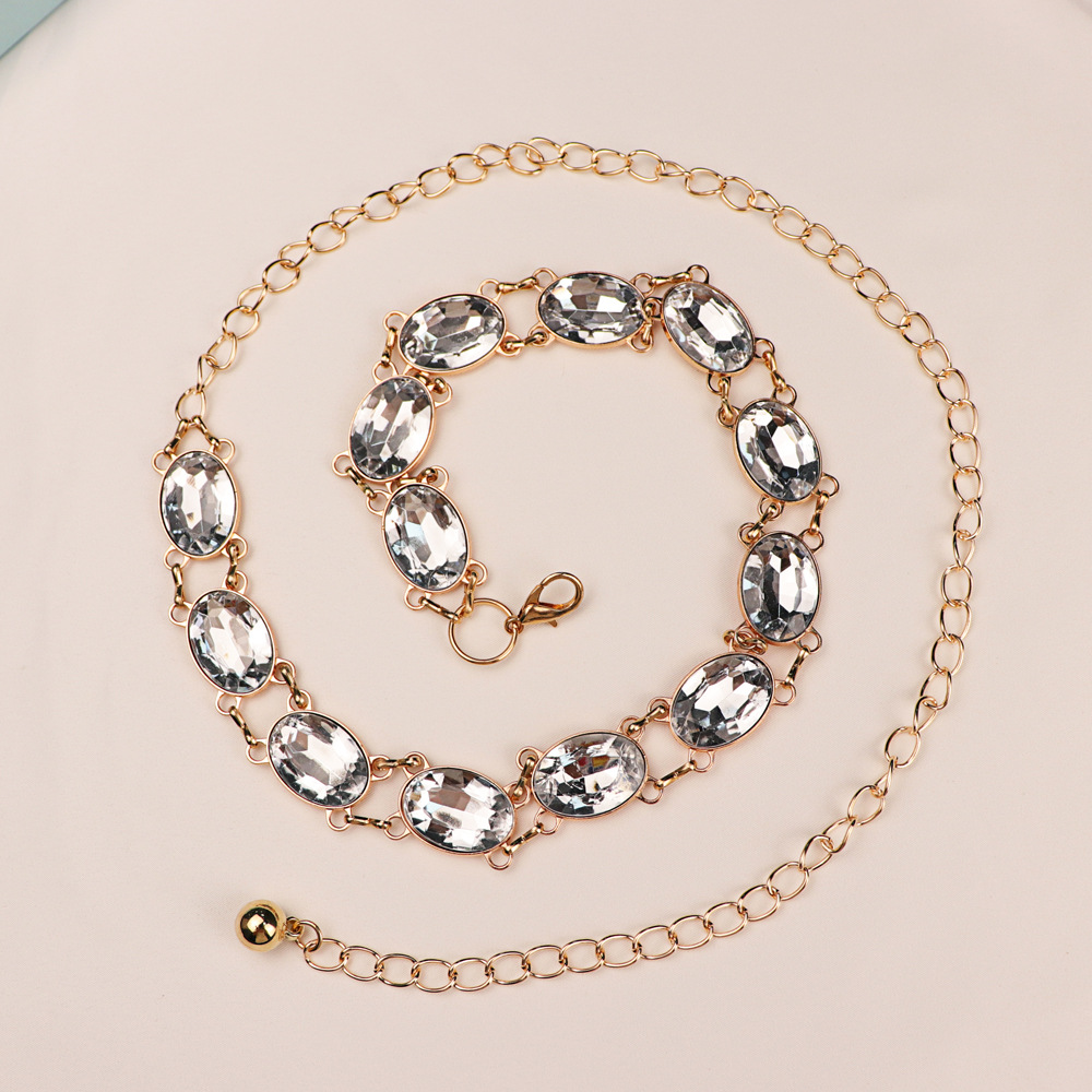 Chic Rhinestone Waist Chain Wo - đánh giá và giá Women Formal Wear Belt