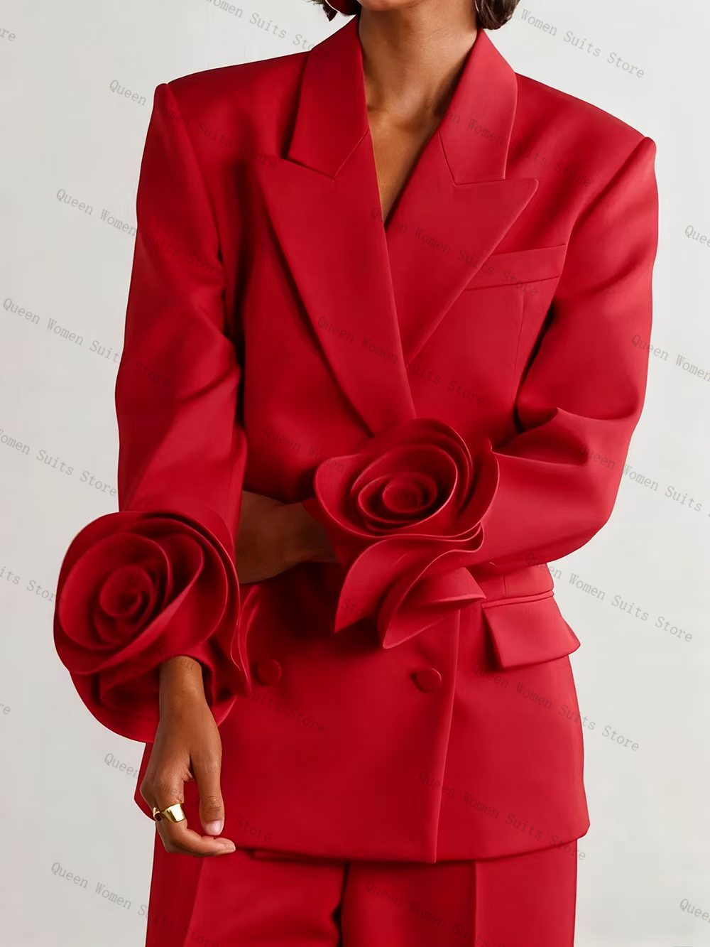 Luxury Red Women Suit Set 2 Pc - đánh giá và giá Women Luxury Formal Wear