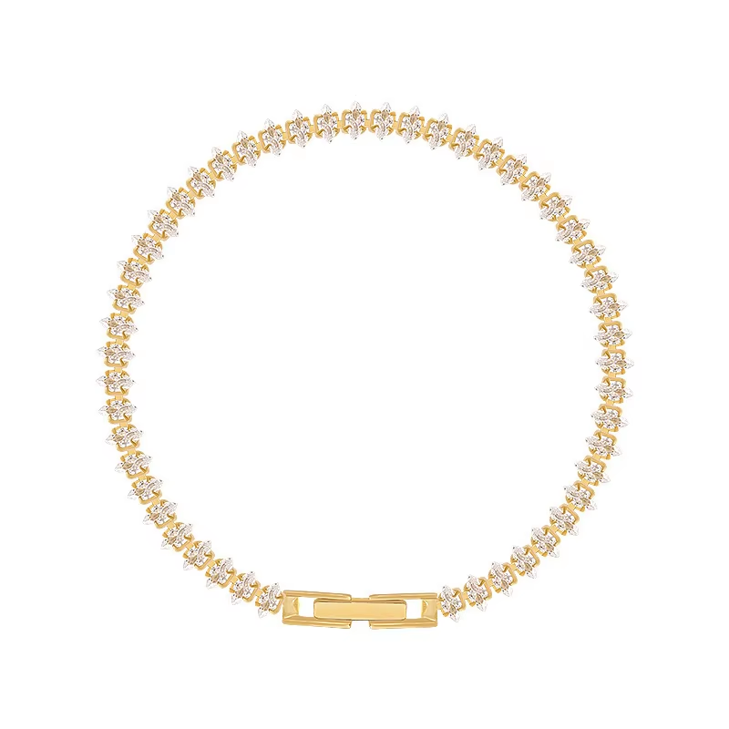 Dainty Gold CZ Bracelet – Wome - đánh giá và giá Formal Gala Wear Women