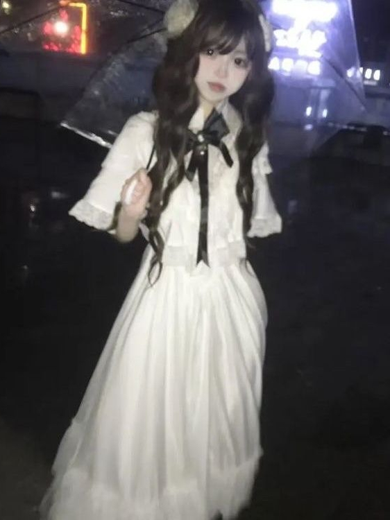 Japanese Short Sleeve Bow Lace - đánh giá và giá Women Formal Wear Dress