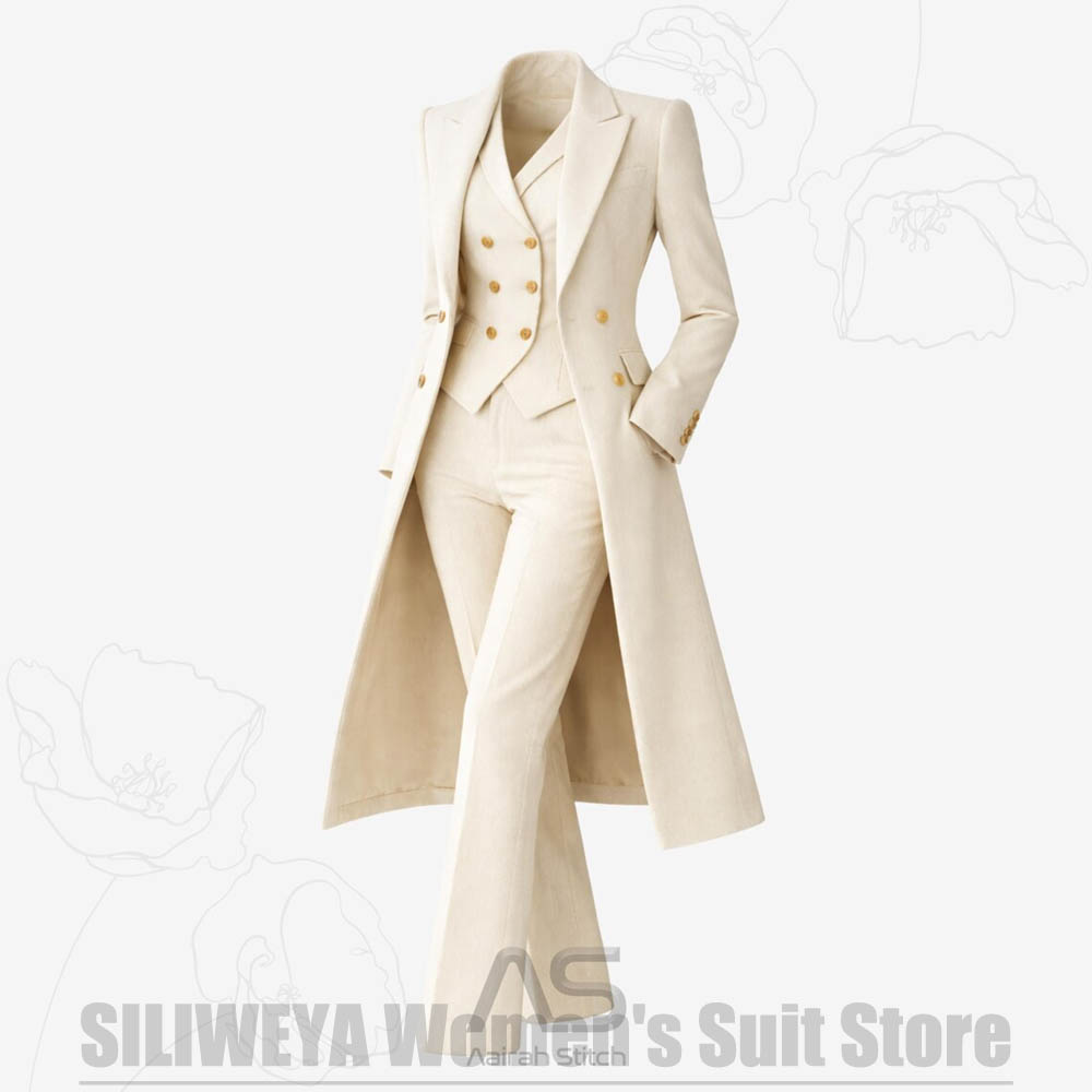 Women's Suit 3 Piece Double Br - đánh giá và giá Women Luxury Formal Wear