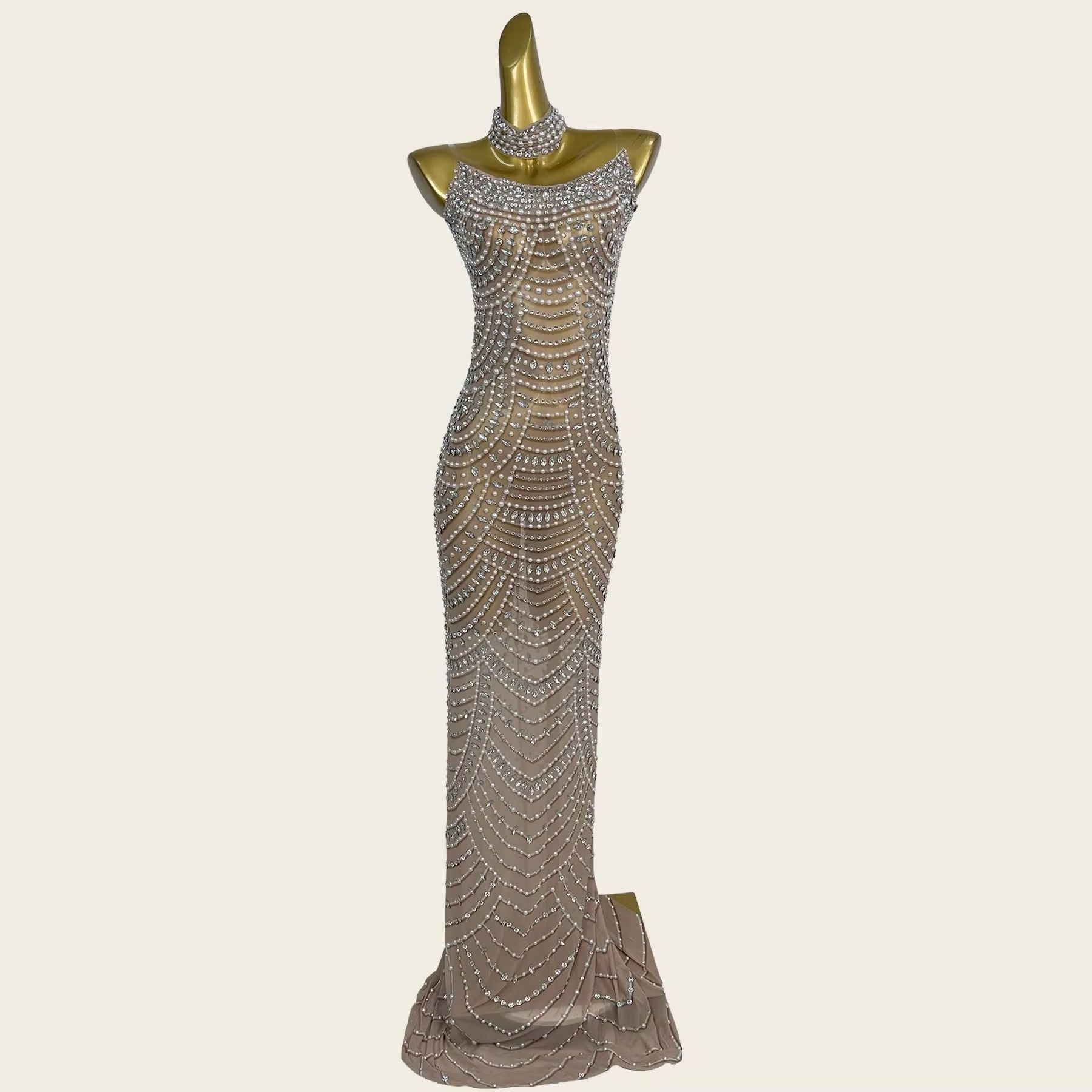 Sparkly Rhinestone Mermaid Eve - đánh giá và giá Formal Gala Wear Women