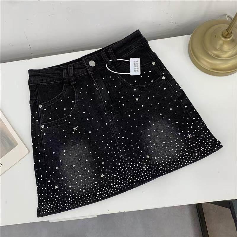 K 59702 Rhinestone Denim Skirt - đánh giá và giá K&G Women'S Formal Wear