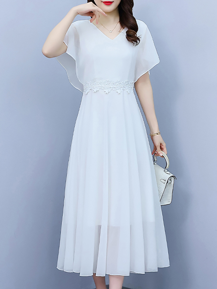 Summer White Chiffon Elegant P - đánh giá và giá Formal Wear Gowns For Women