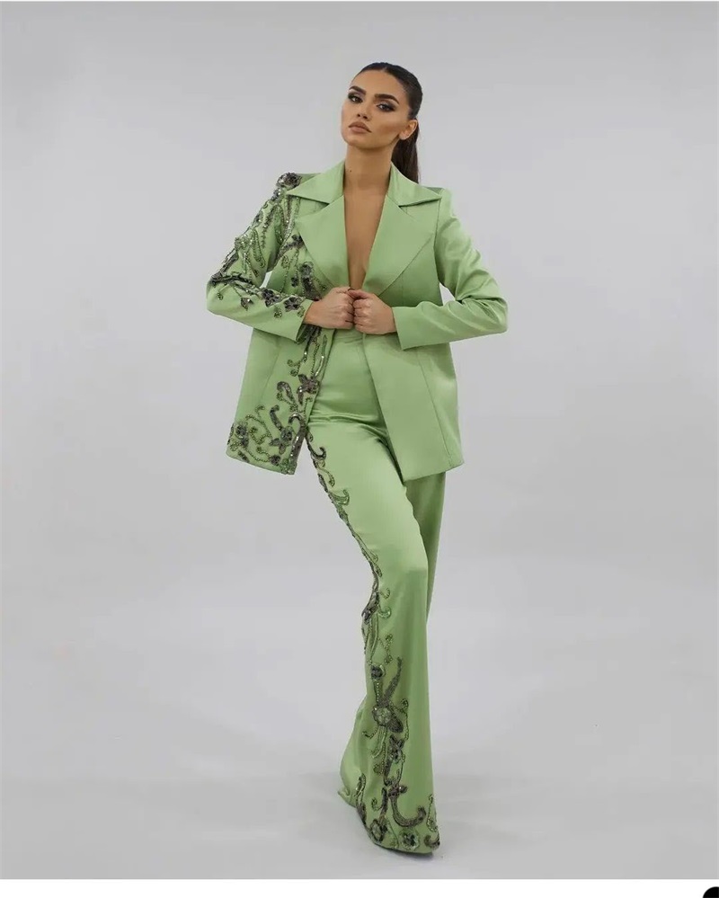 Nhà Thiết Kế Xanh Nữ Phù Hợp V - đánh giá và giá Women Luxury Formal Wear