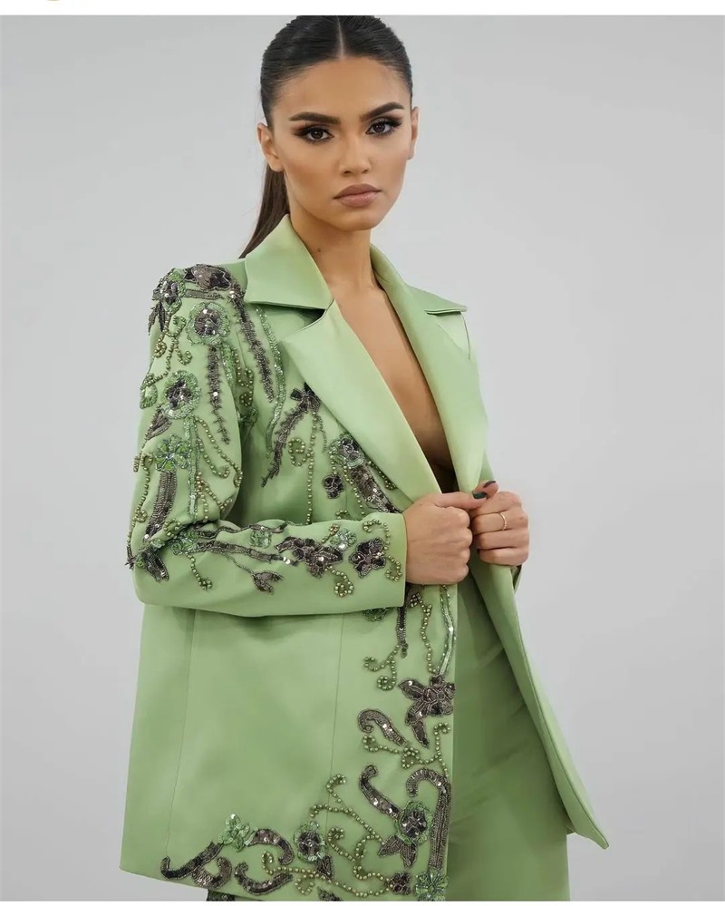 Nhà Thiết Kế Xanh Nữ Phù Hợp V - đánh giá và giá Women Luxury Formal Wear